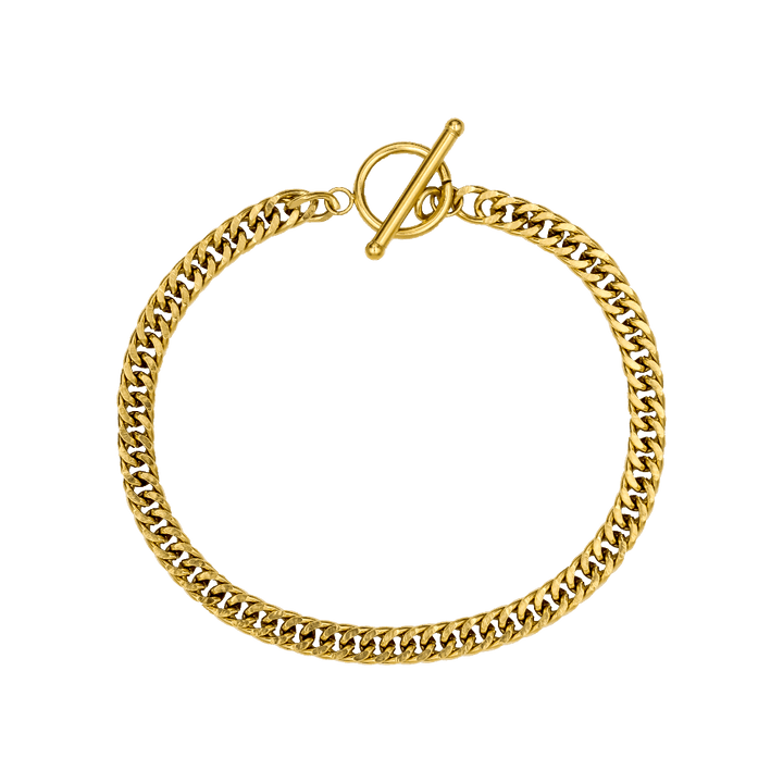 T-Bar Armband 18K Vergoldet