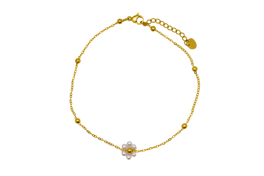 Blossom Anklet 14K Vergoldet - Saini Jewelry