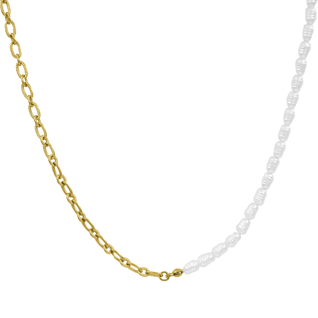 Elegant Pearl Kette 14K Vergoldet
