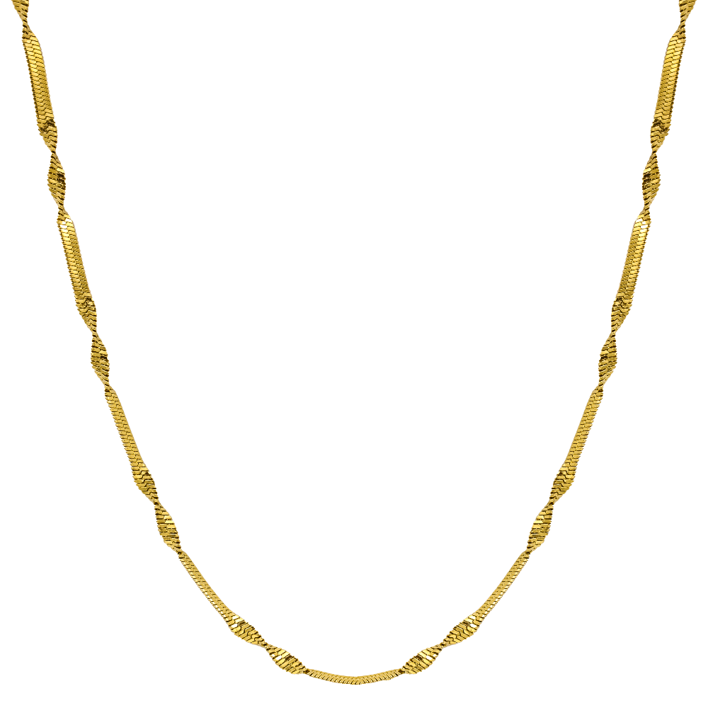 Twisted Simple Kette 18K Vergoldet