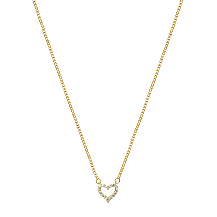 Cupido Heart Kette 14K Vergoldet