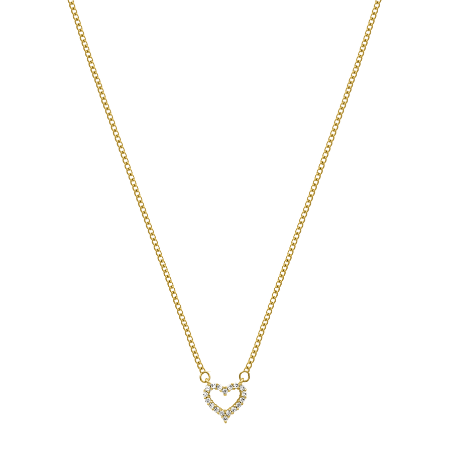 Cupido Heart Kette 14K Vergoldet