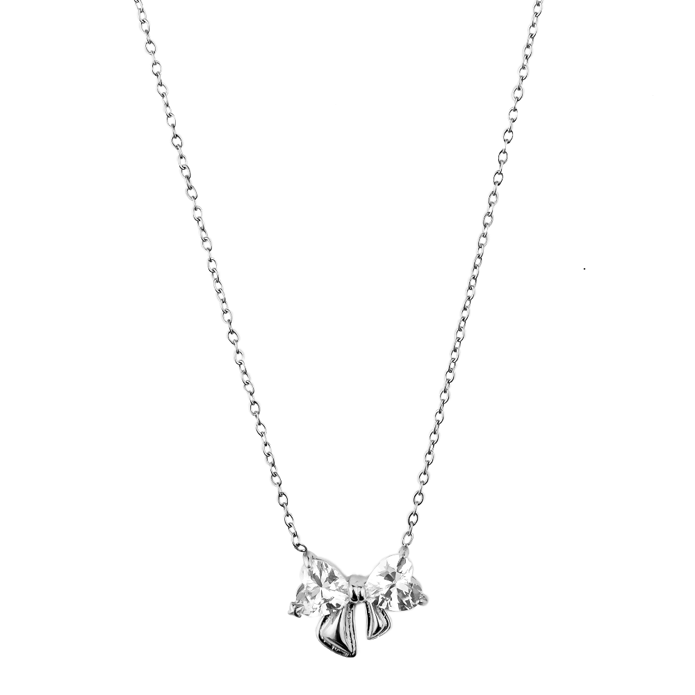 Heart Ribbon Kette 14K Vergoldet