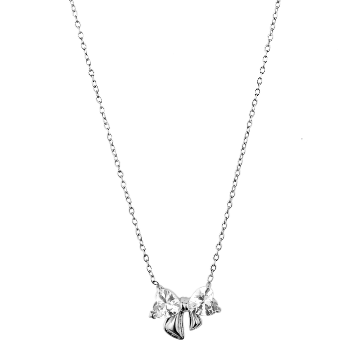 Heart Ribbon Kette 14K Vergoldet