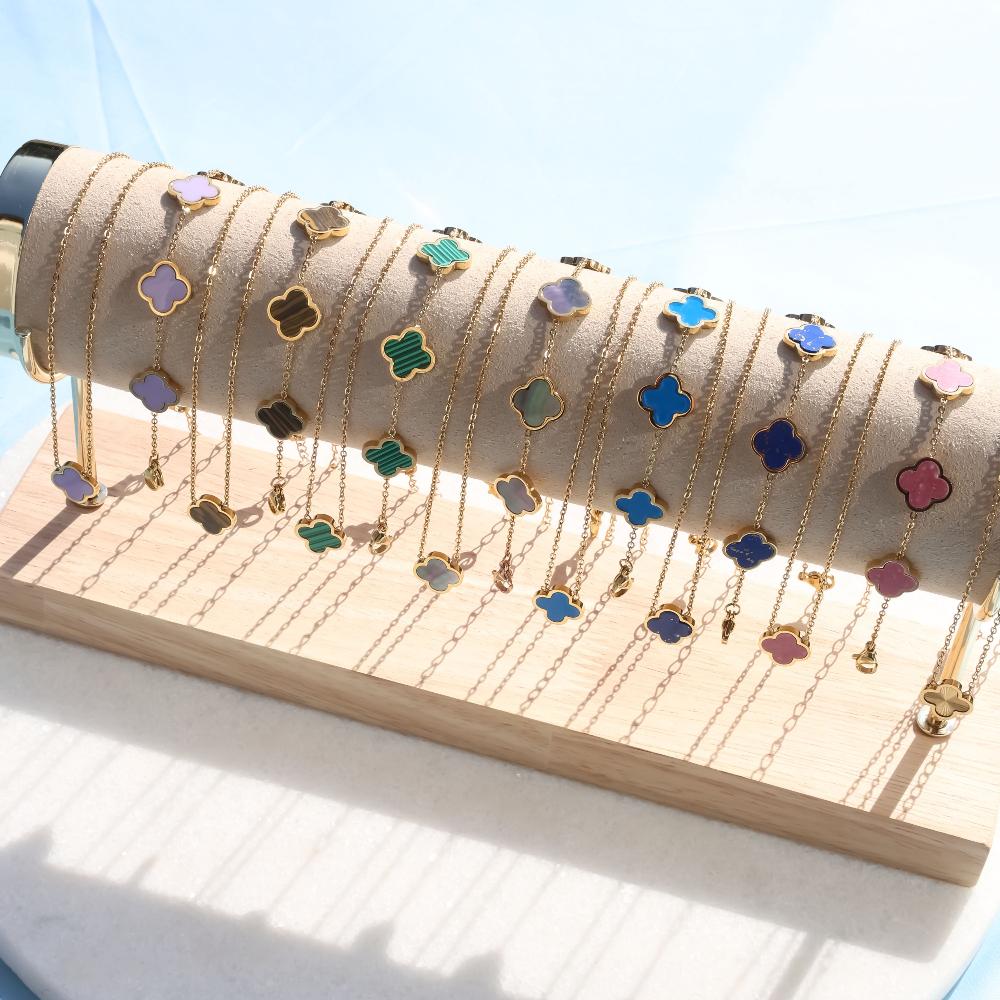 Grey Cosmos Classic Clover Kette 2.0 18K Vergoldet