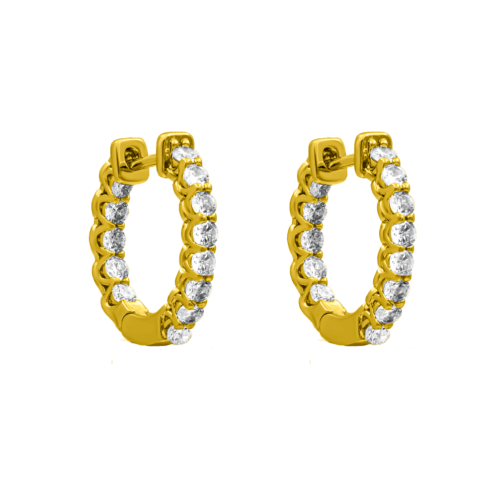 Wondrous Shiny Hoops 18K Vergoldet