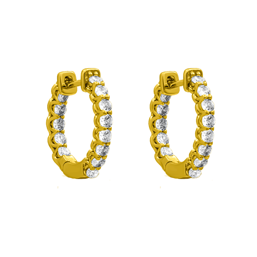 Wondrous Shiny Hoops 18K Vergoldet