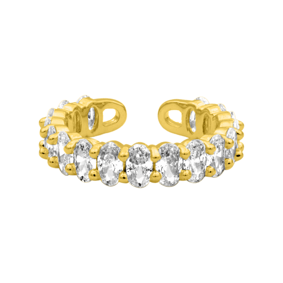 Victoria Oval Ring 14K Vergoldet