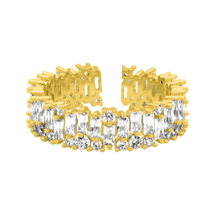 Victoria Pave Ring 14K Vergoldet