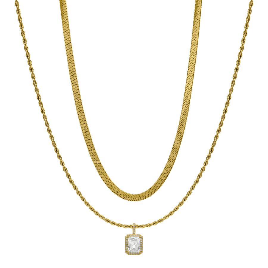 Pure Essence Sleek Set 18K Vergoldet