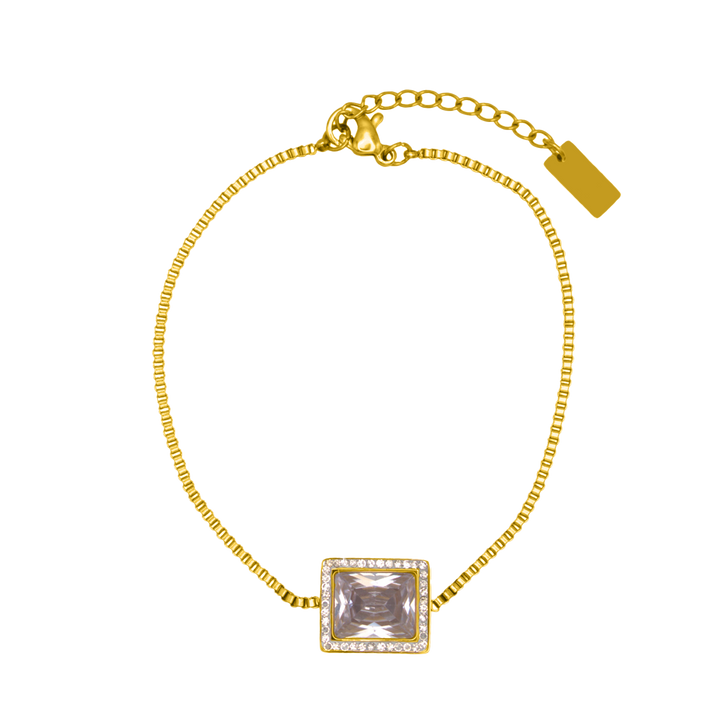 Square Mirror Armband 18K Vergoldet - Saini Jewelry