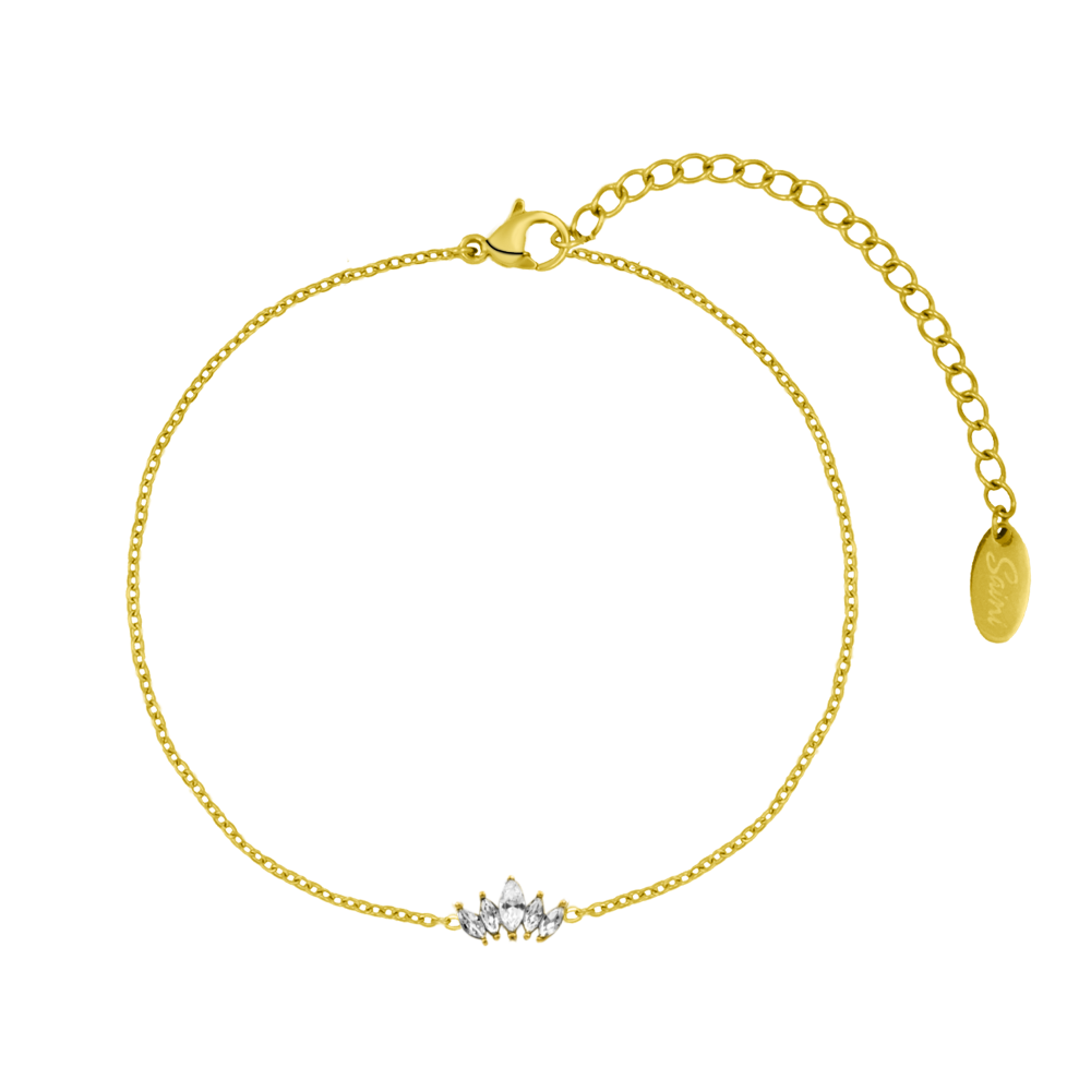 Lotus Flower Armband 14K Vergoldet