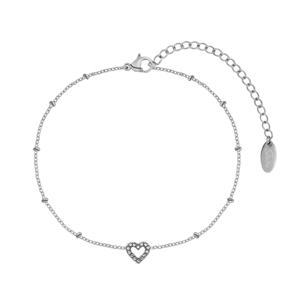 Cute Little Heart Armband 18K Vergoldet