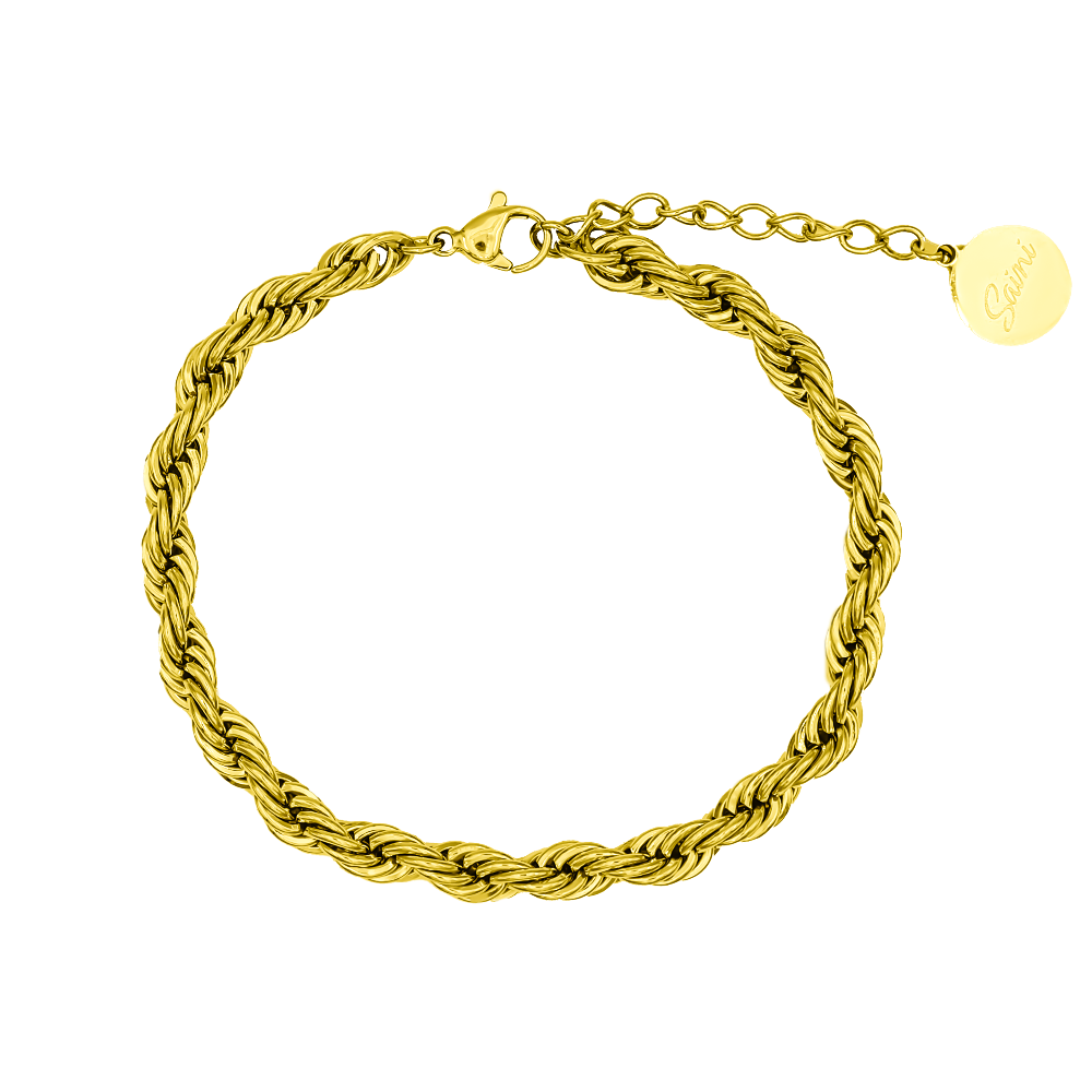 Twisted Armband 14K Vergoldet