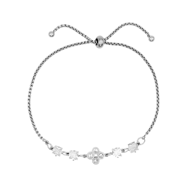 Pave Flower Armband 18K Vergoldet