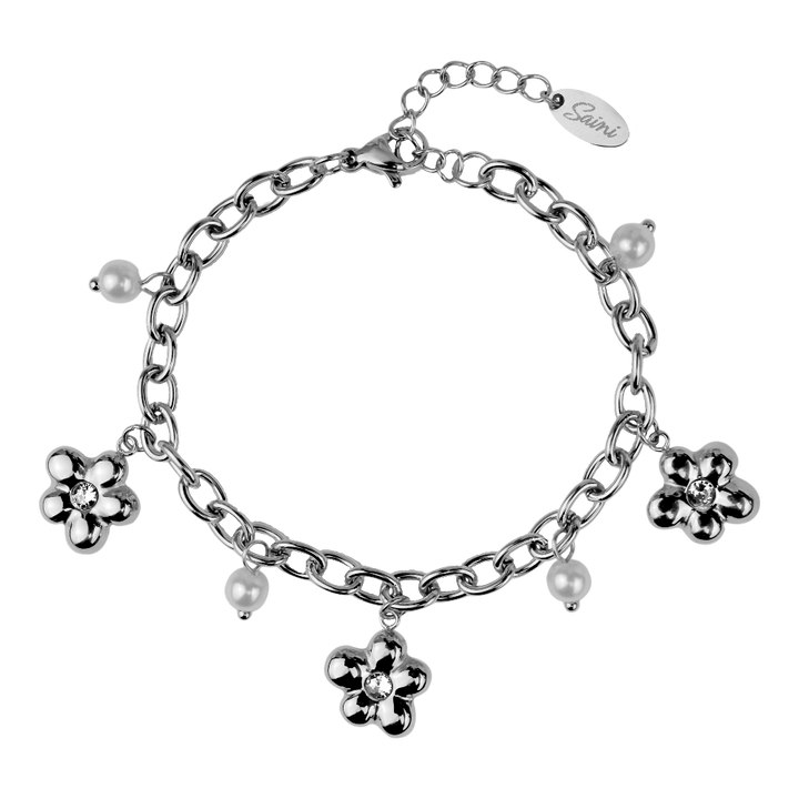 Flower Charm Armband 14K Vergoldet