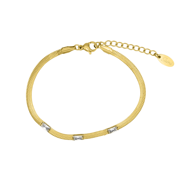 Signature Sleek Armband 14K Vergoldet