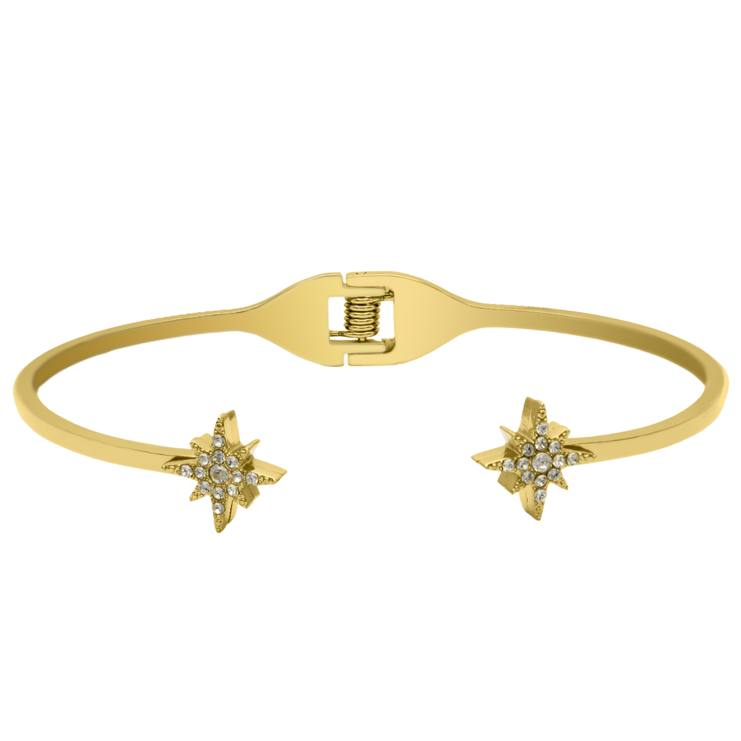 Shining Star Armreifen 18K Vergoldet - Saini Jewelry