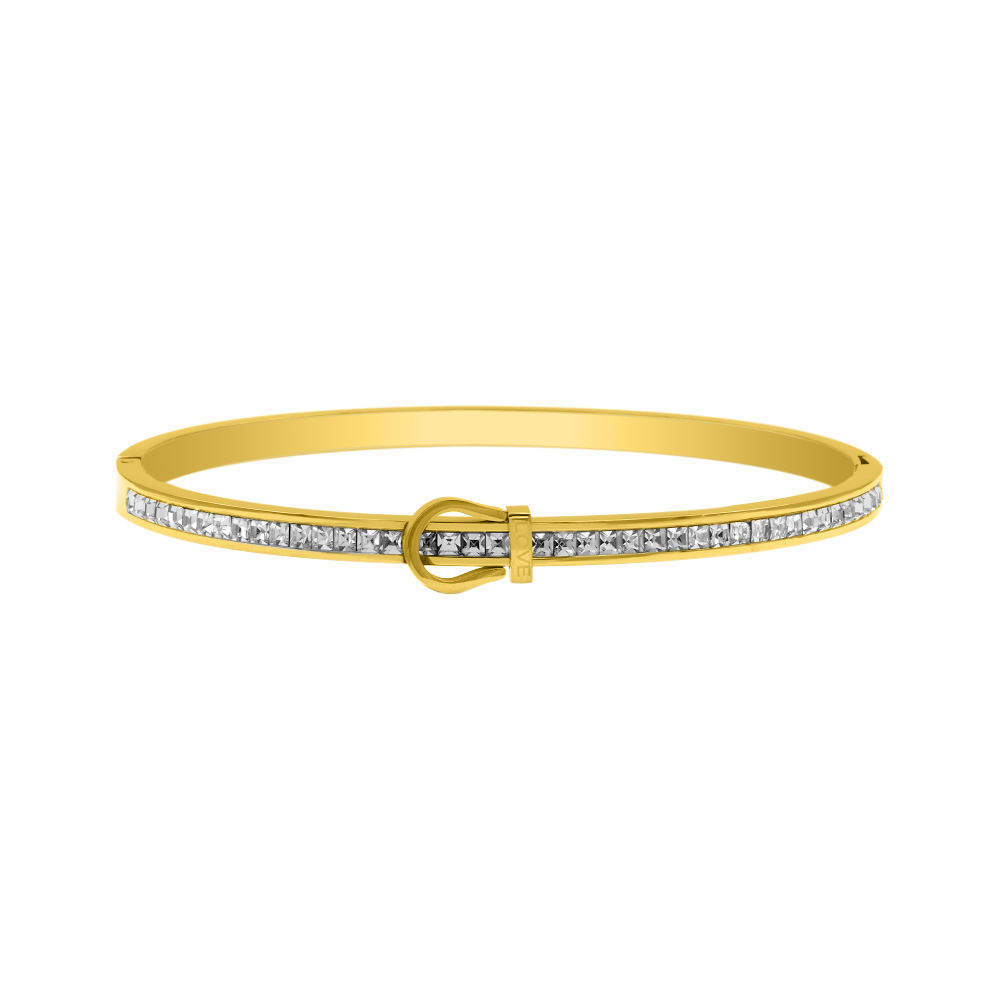 Element Love Baguette Armreif 14K Vergoldet