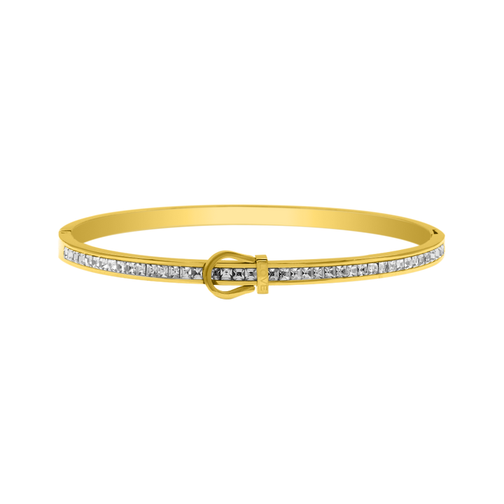 Element Love Baguette Armreif 14K Vergoldet