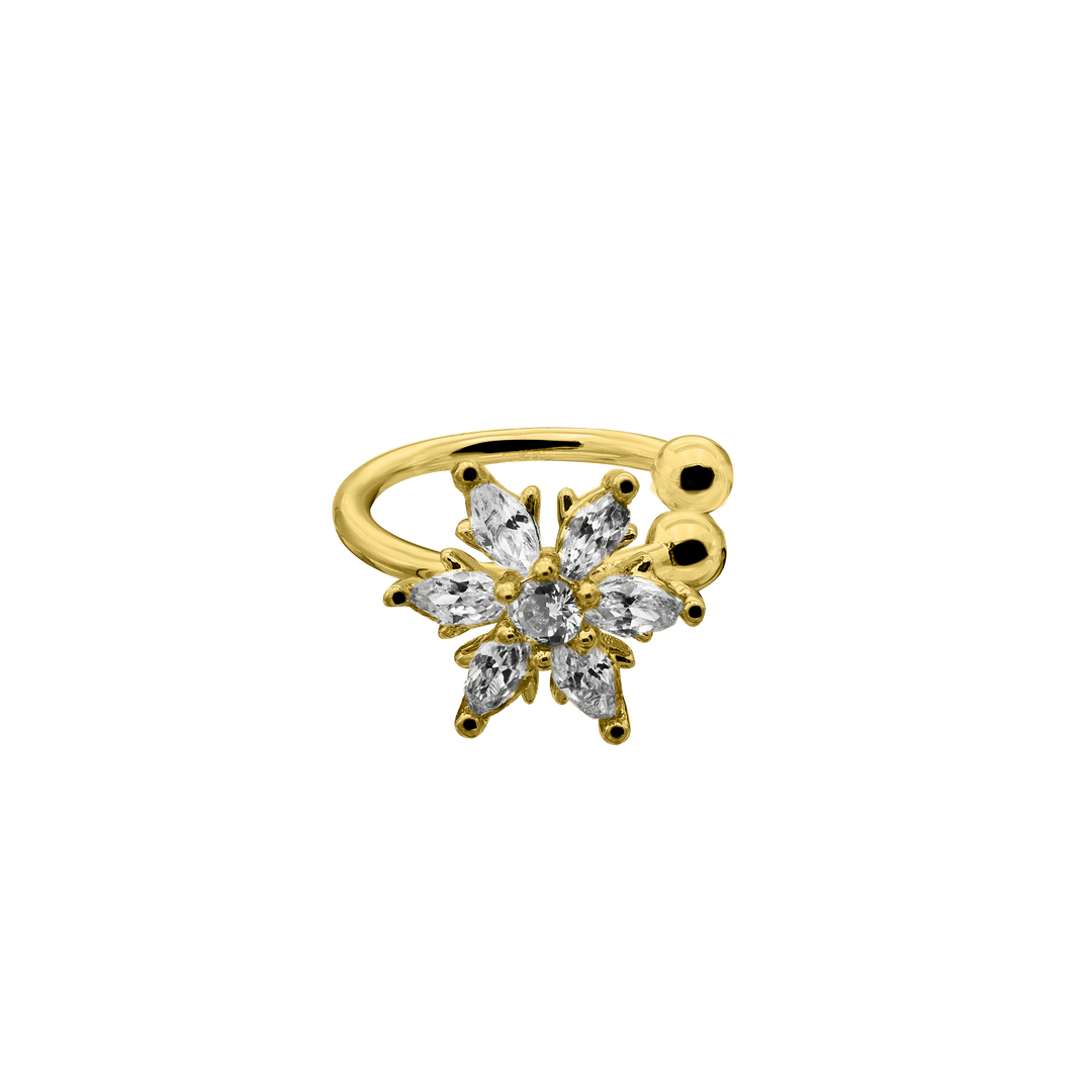 Blossom Earcuff 14K Vergoldet