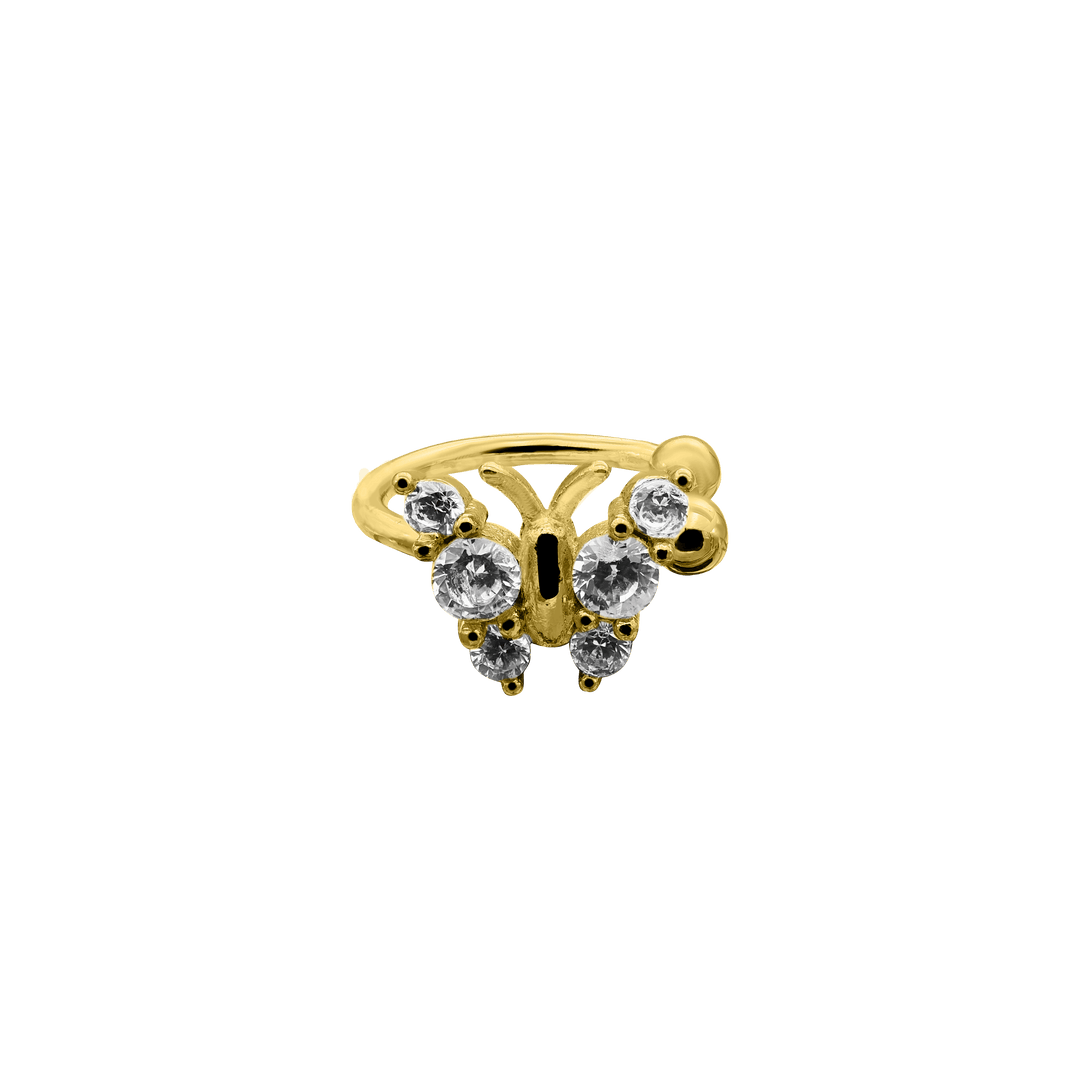 Butterfly Earcuff 14K Vergoldet