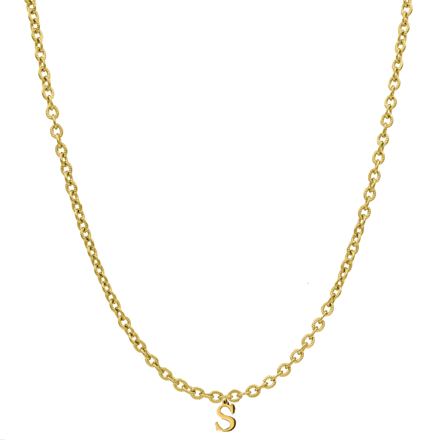 Elegant Basic Letter Kette 14K Vergoldet