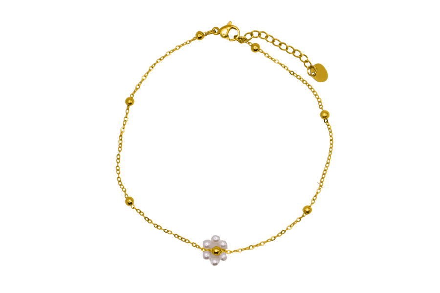 Blossom Anklet 14K Vergoldet - Saini Jewelry