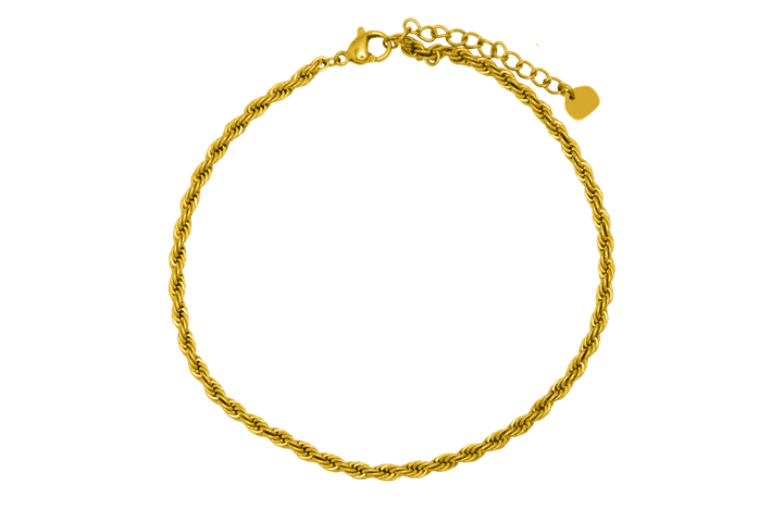 Twisted Anklet 14K Vergoldet - Saini Jewelry