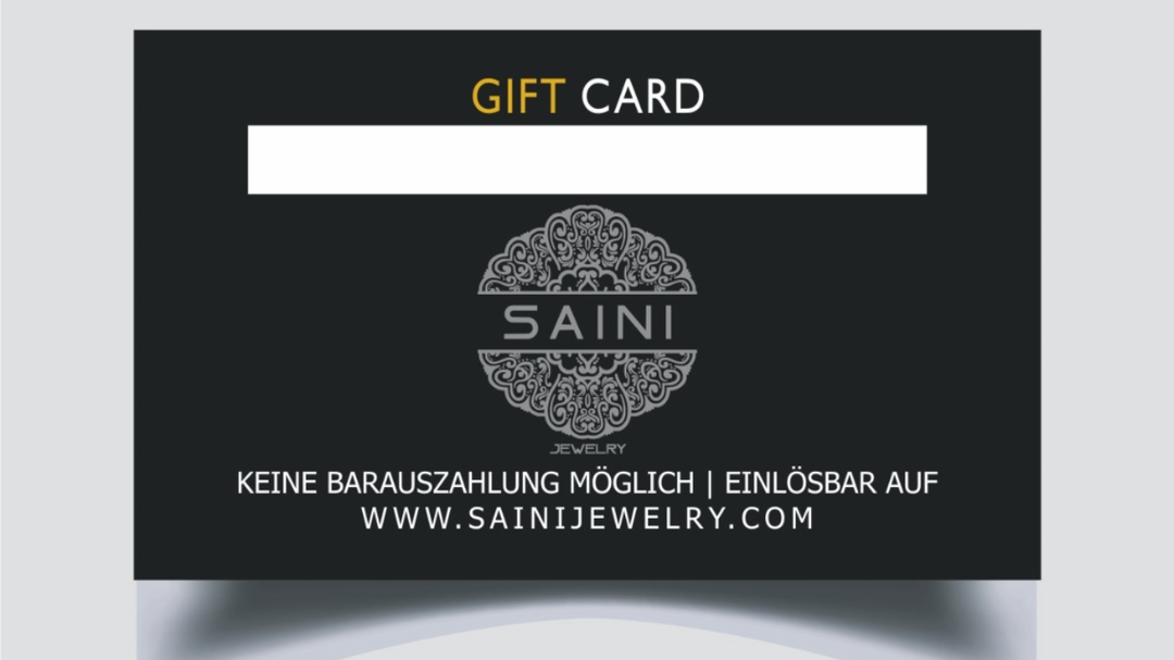 Saini's Gift Card