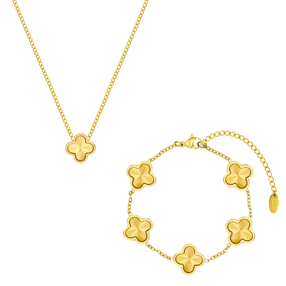 Royal Classic Clover Set 18K Vergoldet