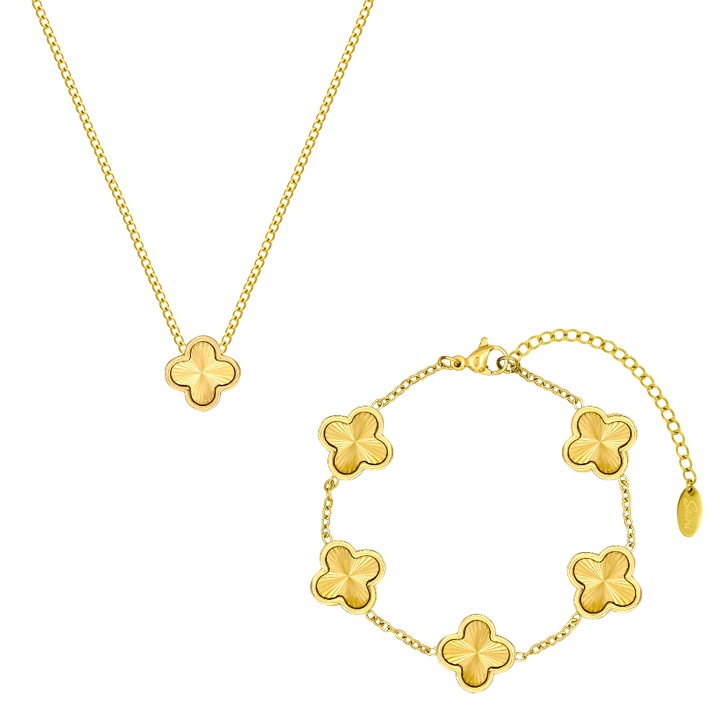 Royal Classic Clover Set 18K Vergoldet