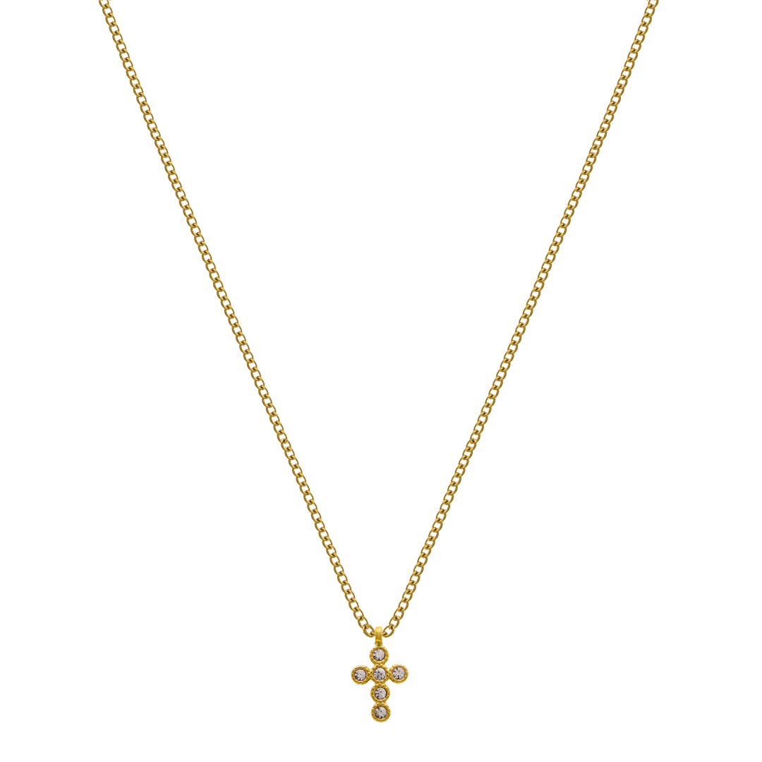 Mini Cross 14K Vergoldet