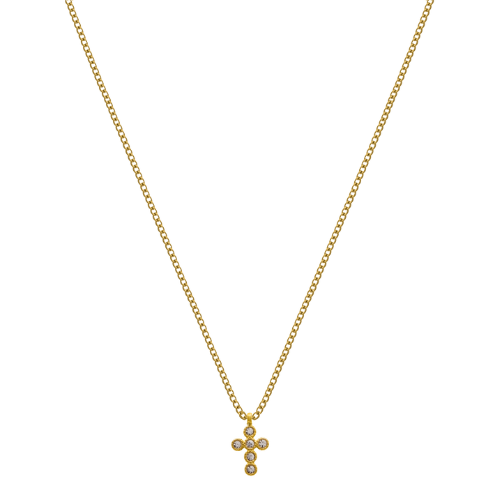 Mini Cross 14K Vergoldet