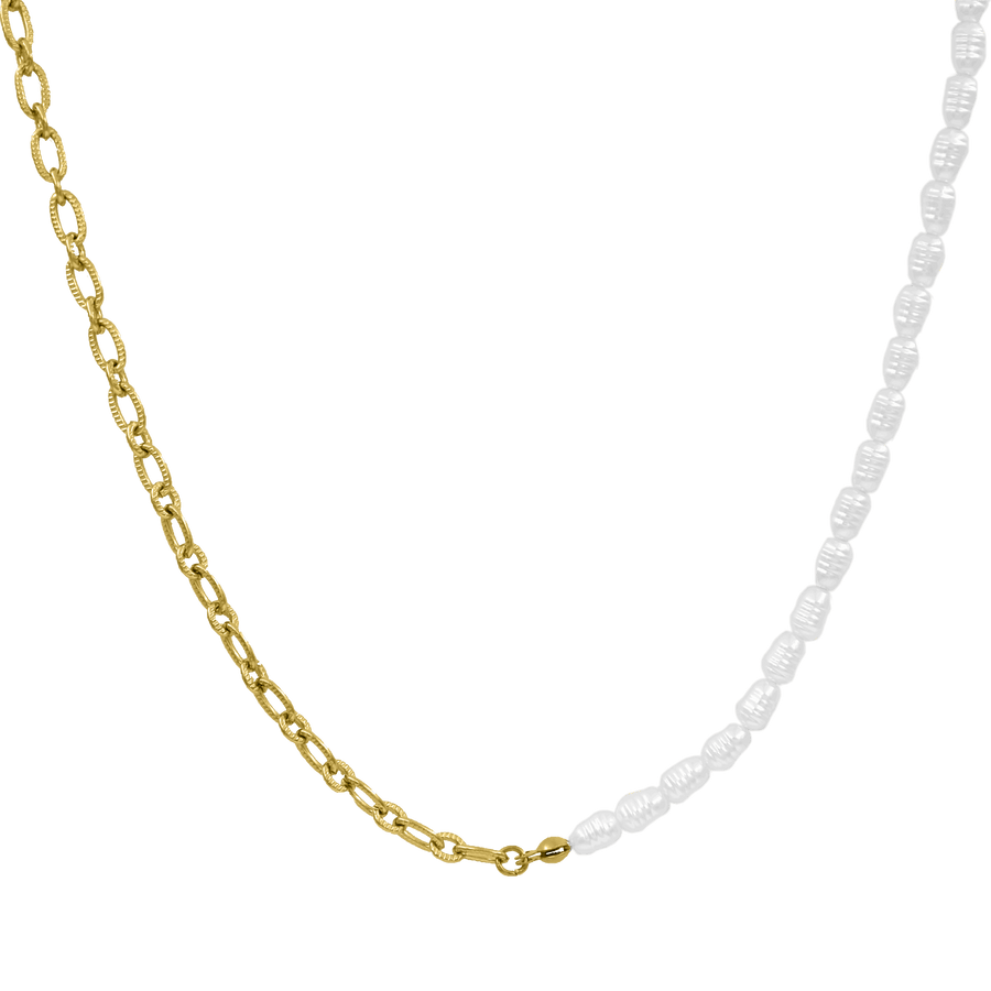 Elegant Pearl Kette 14K Vergoldet