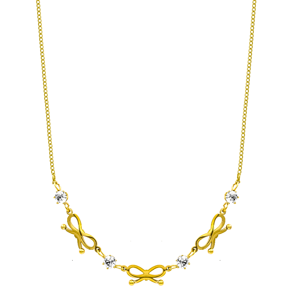 Meaningful Ribbon Kette 18K Vergoldet
