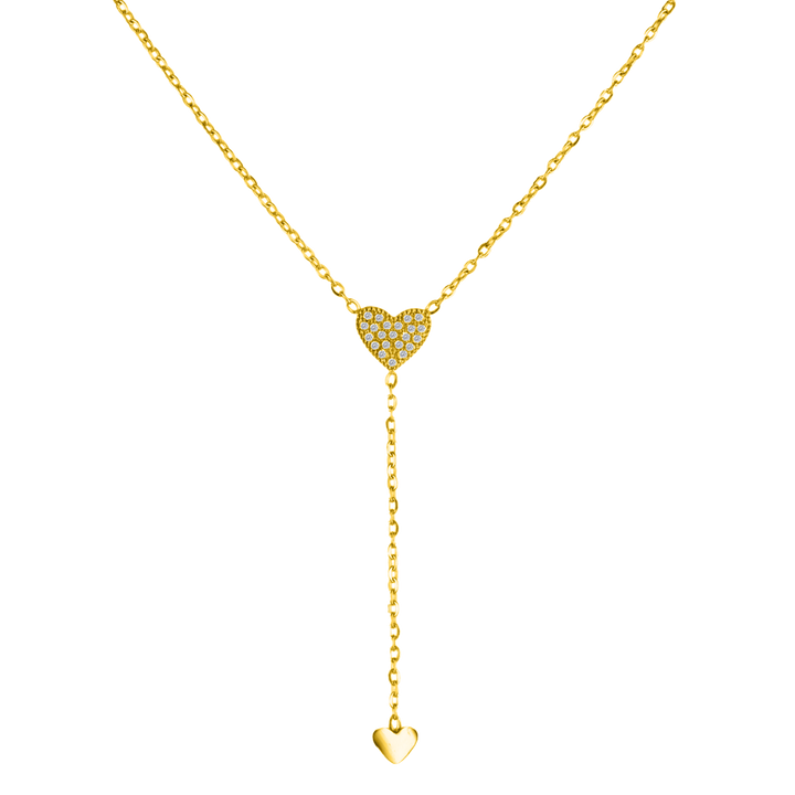 Dangling Heart Kette 18K Vergoldet - Saini Jewelry