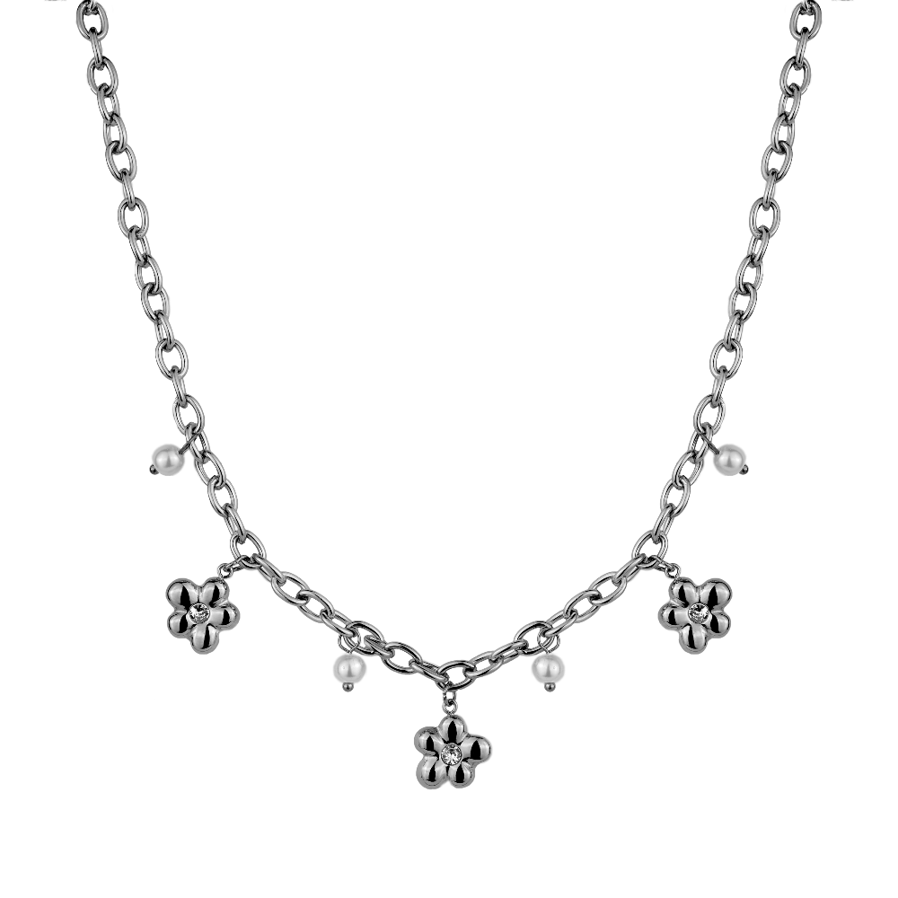 Flower Charm Kette 14K Vergoldet