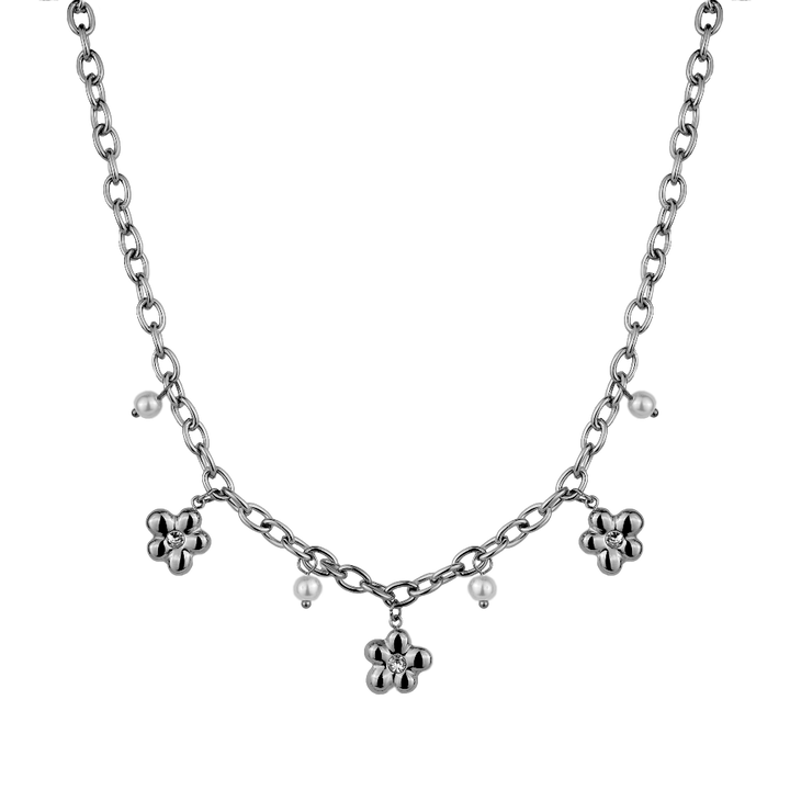 Flower Charm Kette 14K Vergoldet