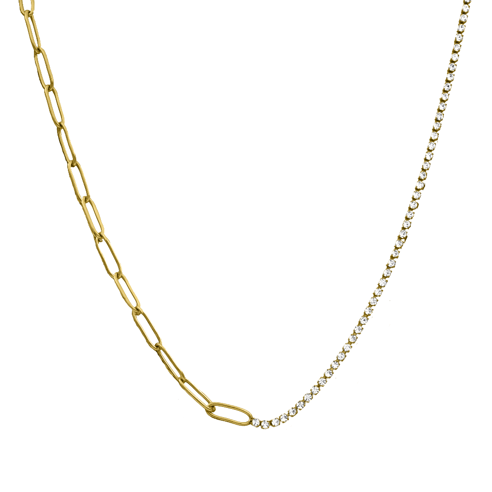 Elegant Princess Tennis Kette 18K Vergoldet