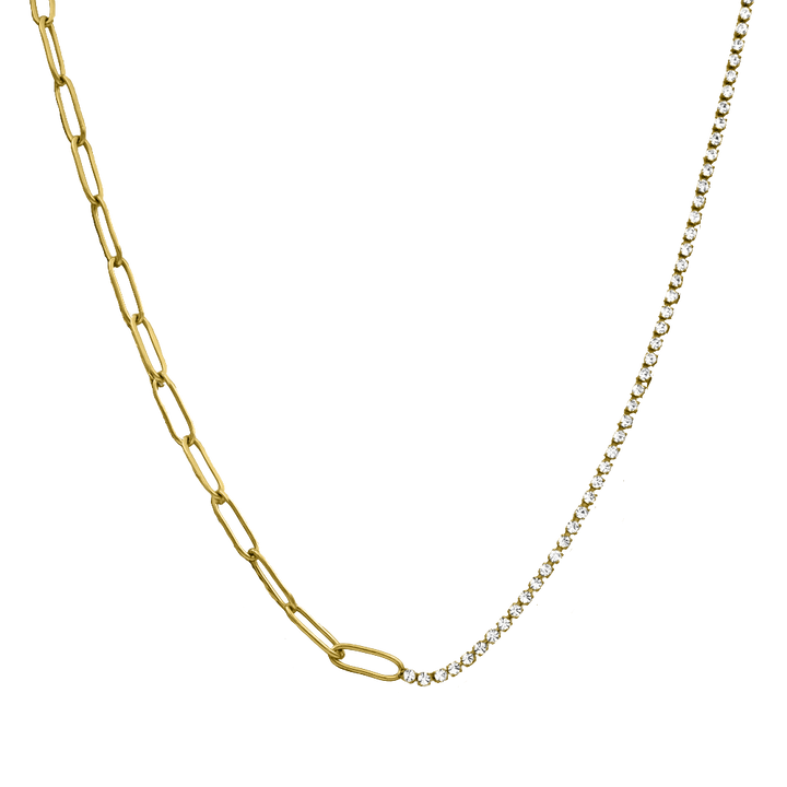 Elegant Princess Tennis Kette 18K Vergoldet