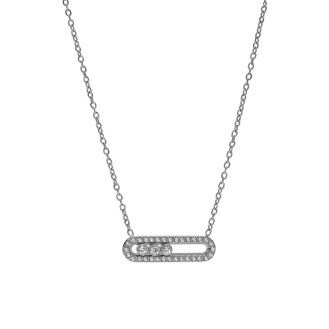 Pave Amour Kette 18K Vergoldet