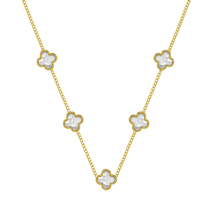Perlmutt Classic Multi Clover Kette 18K Vergoldet