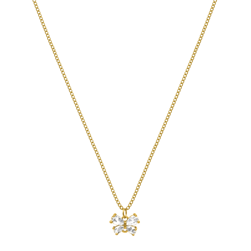 Sweet Butterfly Kette 14K Vergoldet