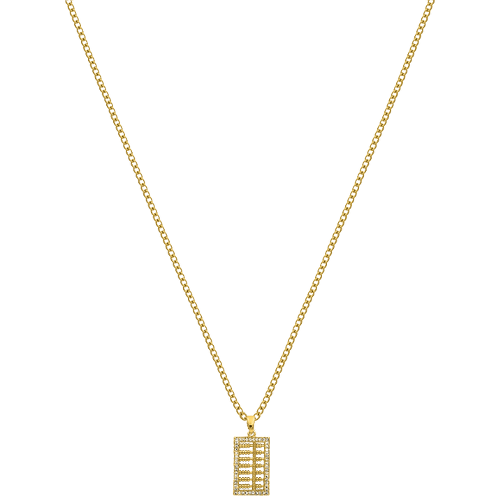 Glamorous Grid Kette 14K Vergoldet