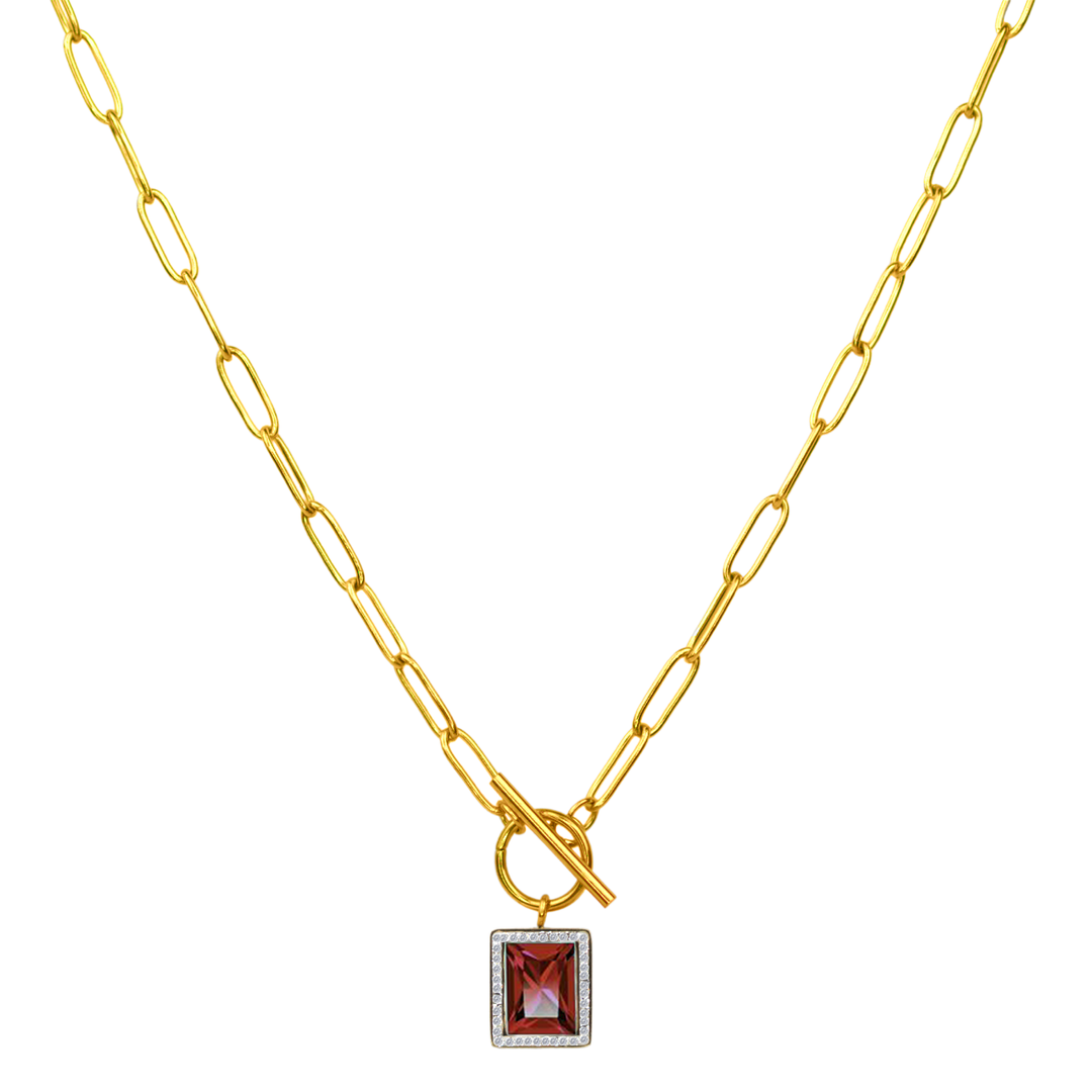 Square Mirror Kette 18K Vergoldet - Saini Jewelry