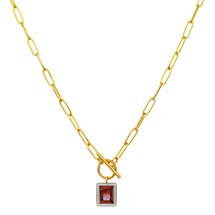 Square Mirror Kette 18K Vergoldet - Saini Jewelry