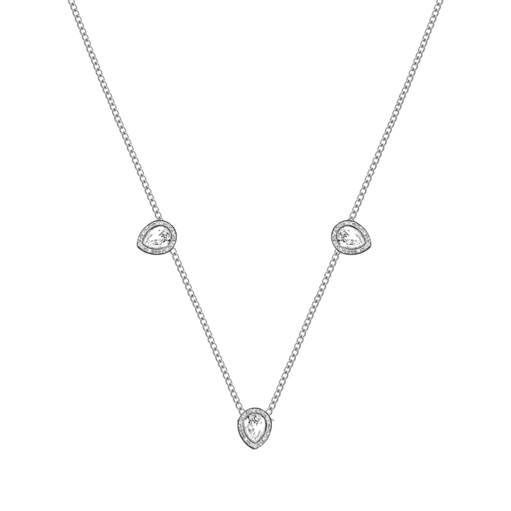 Posh Crystal Teardrop Trio 18K Vergoldet