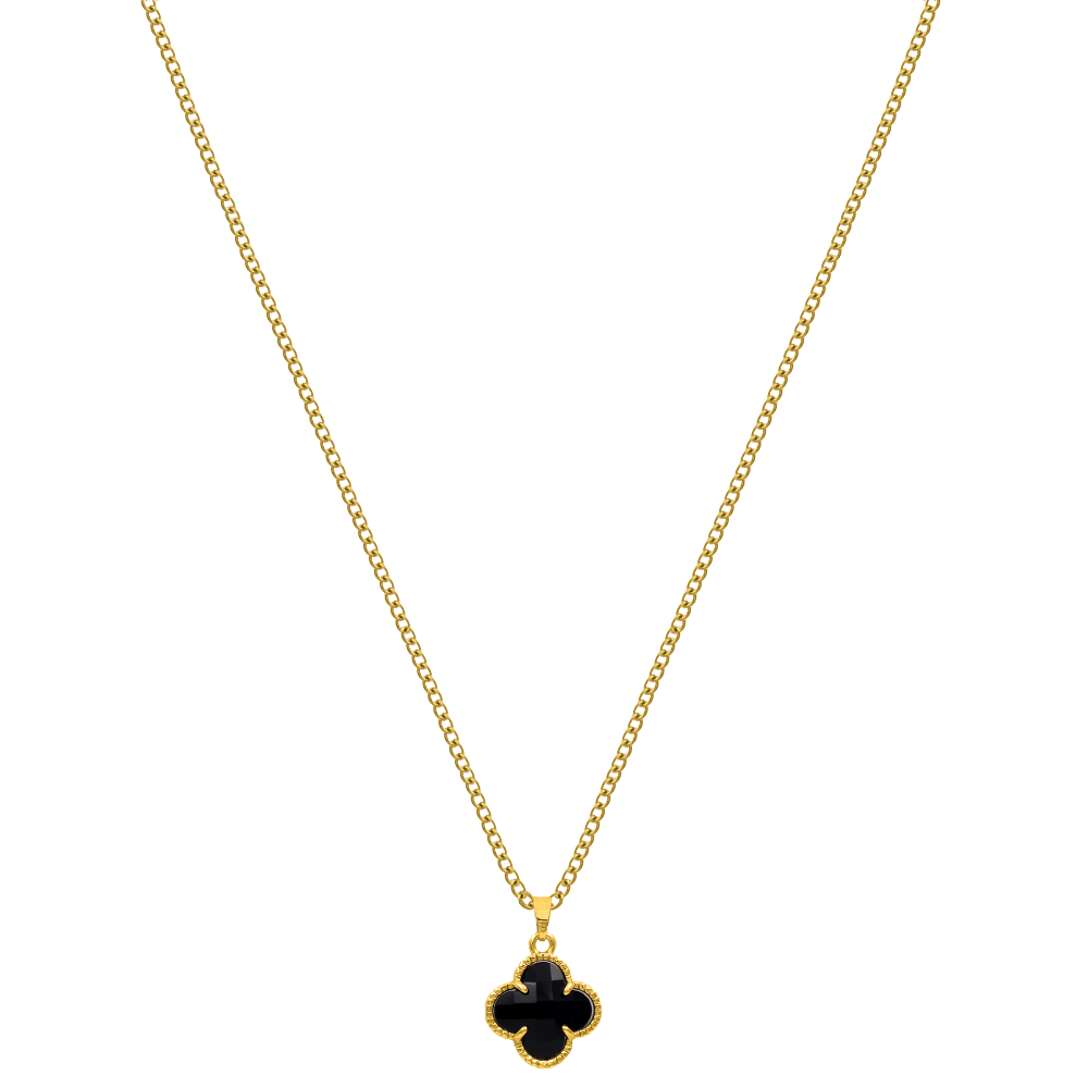 Black Clover Kette 14K Vergoldet