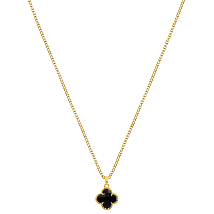 Black Clover Kette 14K Vergoldet